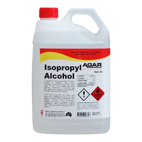 Isopropyl alcohol .